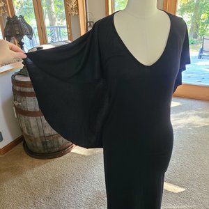 Black Widow Dress with Cape